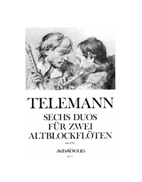 Telemann Georg Philipp - Six Duos For 2 Treble Recorders