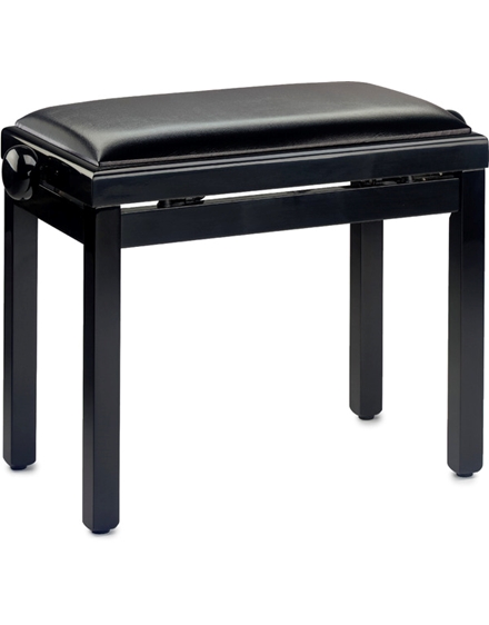 STAGG PB39 SBK Adjustable Piano Bench Polished Ebony  