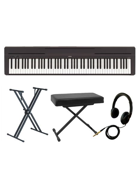 YAMAHA P-45B Hλεκτρικό Πιάνο / Stage Piano με Βάση, Κάθισμα και Ακουστικά Βundle