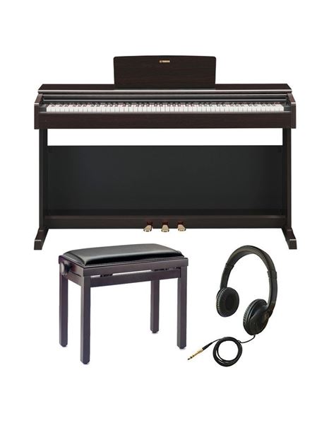 YAMAHA YDP-144R Ηλεκτρικό Πιάνο με Ρυθμιζόμενο Κάθισμα και Ακουστικά Βundle