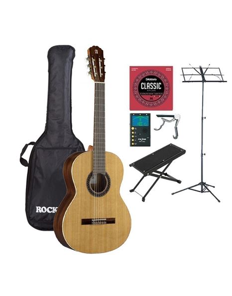 ALHAMBRA 1C HT Hybrid Terra Clasical Guitar 4/4 with Gig bag and Accessories Bundle 1