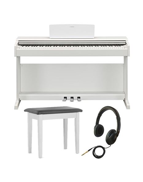 YAMAHA YDP-145WH Ηλεκτρικό Πιάνο με Κάθισμα και Ακουστικά Βundle