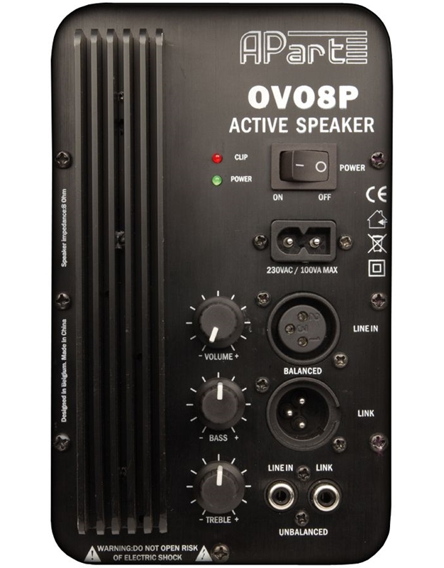 BIAMP OVO-8-P-W Active Speaker