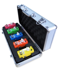 X VIVE F1 Flight Case for 5 effect pedals with link cables