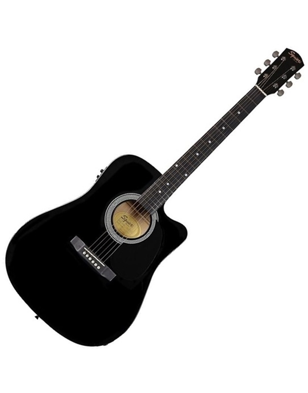 FENDER Squier SA-105CE Electric Blk Acoustic Guitar 