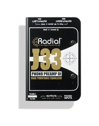 RADIAL J-33 Active DI Box Stereo and and RIAA Preamp