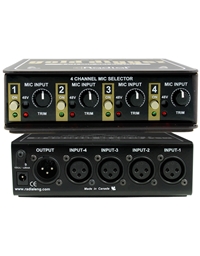 RADIAL Gold Digger 4-Channel Mic Selector