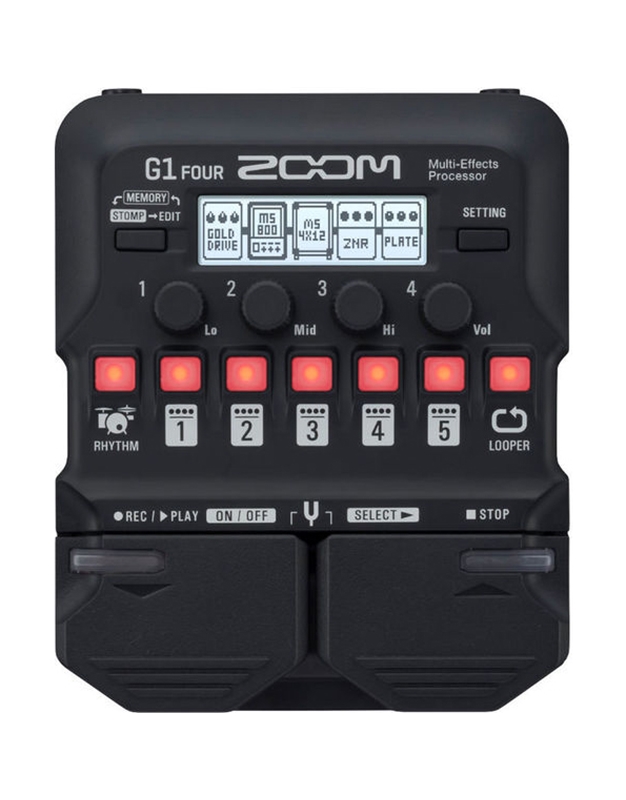 ZOOM G1 FOUR Multi-Effect Pedal for Electric Guitar