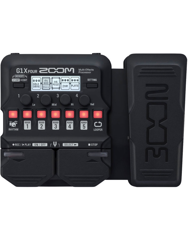 ZOOM G1X FOUR Multi-Effect Pedal for Electric Guitar