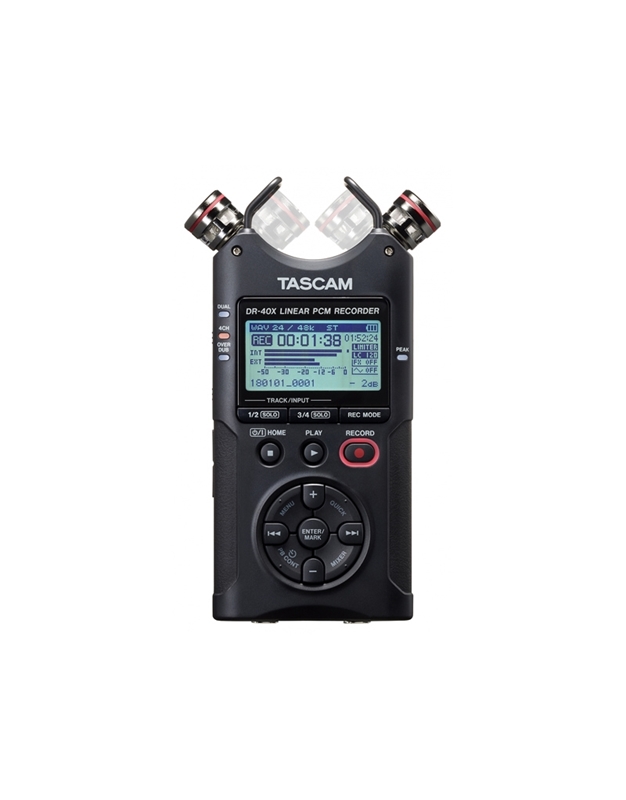 TASCAM DR-40X  4-Track Φορητός Eγγραφέας Και USB Audio Interface