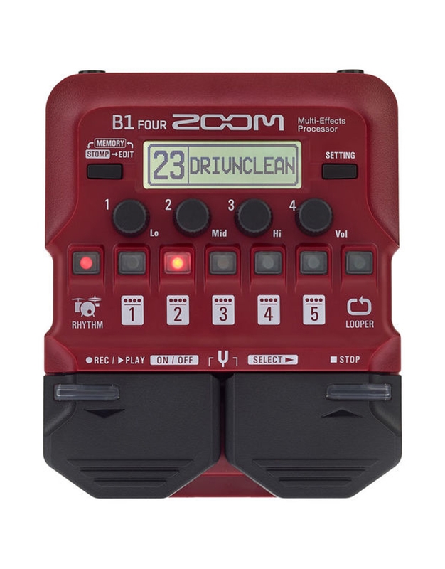 ZOOM B1 FOUR Electric Bass Effect Pedal