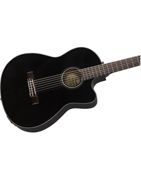 FENDER CN-140SCE Black Electric Nylon Strings Guitar