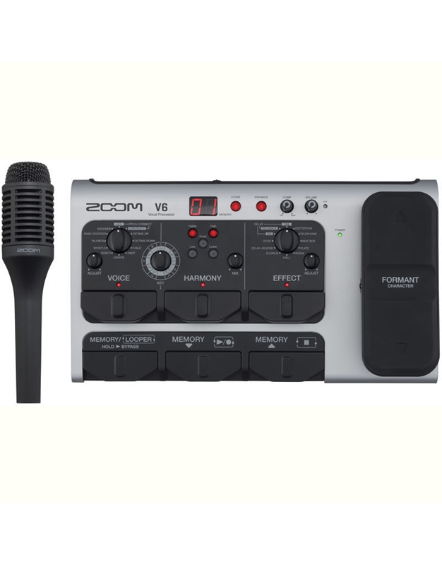 ZOOM V6 Πολυεφέ-Επεξεργαστής για Φωνή με Πενταλ