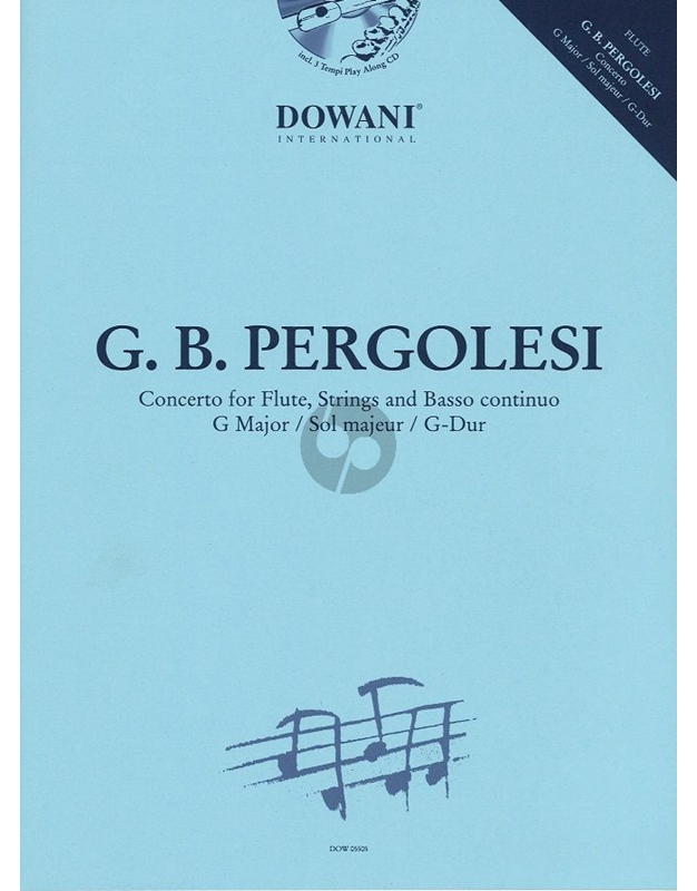 Pergolesi - Concerto For Flute + Piano In G Maj (+cd)
