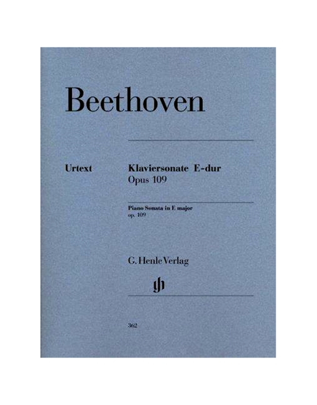Beethoven - Klaviersonate E dur Op.109 / Εκδόσεις Henle Verlag- Urtext