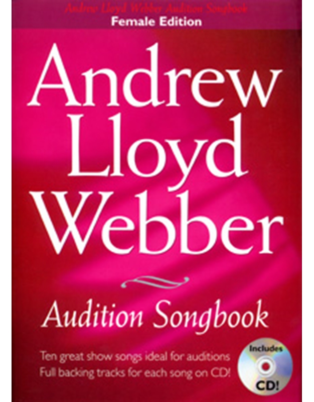 Webber Andrew Lloyd -Audition Songs (female edition)-Βιβλίο + CD