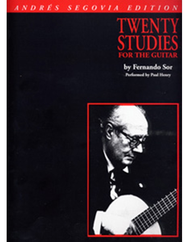 Segovia Andre Edition - Twenty Studies for the Guitar by Fernando Sor