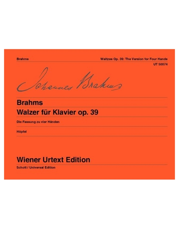 Brahms - Valzer Op.39 - Urtext