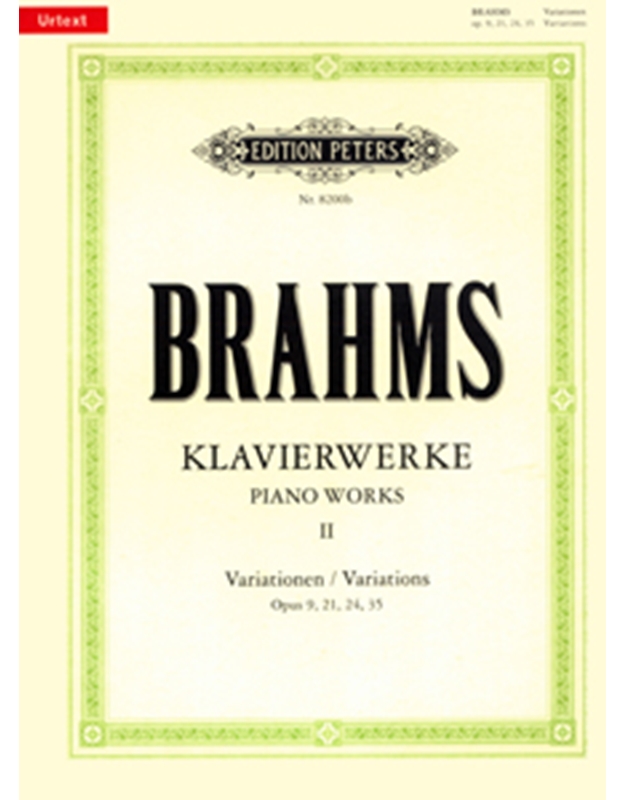 Johannes Brahms - Klavierwerke - Piano Works II Variationen / Εκδόσεις Peters