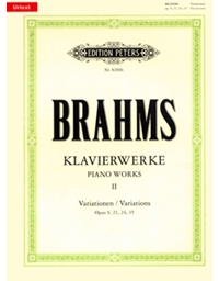 Johannes Brahms - Klavierwerke - Piano Works II Variationen / Peters editions
