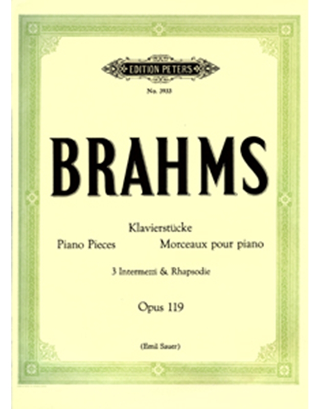 Brahms - Klavierstuck Op.119 
