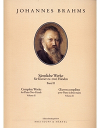 Johannes Brahms - Samtliche Werke fur Klavier zu zwei Handen Band II / Εκδόσεις Breitkopf