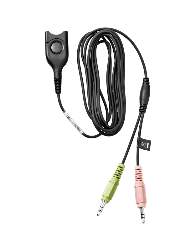 Sennheiser 009907 CEDPC 1 EasyDisconnect to 2 x 3.5 mm Jack Cable