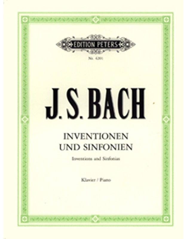 Bach J.S - Inventionen und Sinfonien / Editions Peters