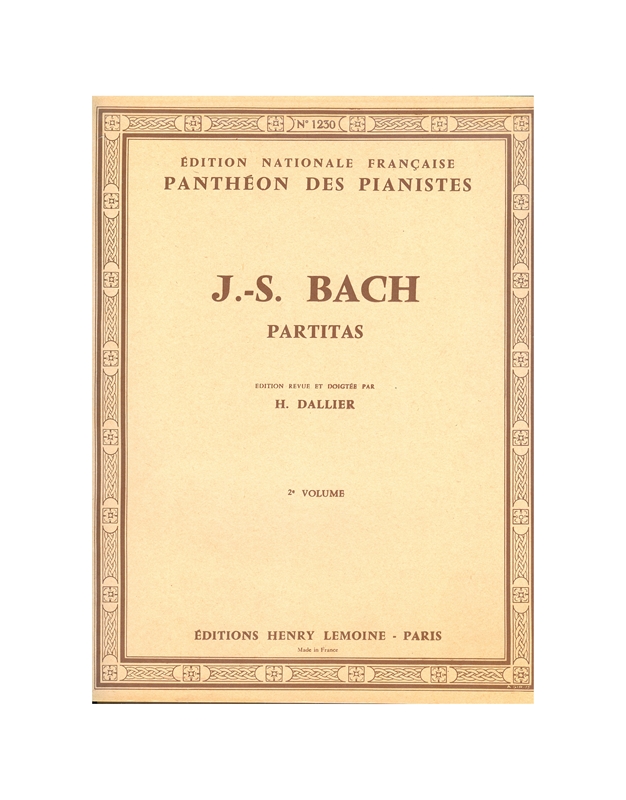 Bach J.S. -  Partiten Nr 4 - 6