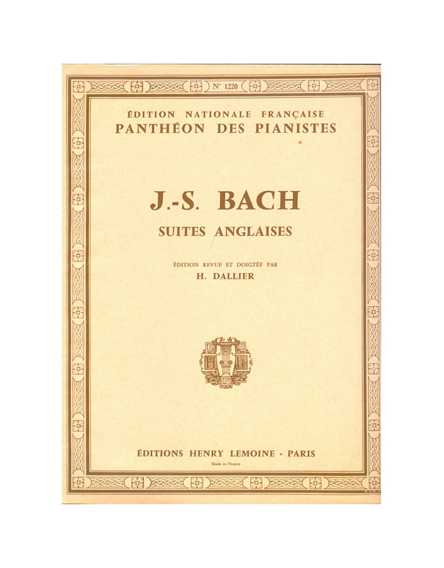 Bach J.S.Suites Anglaises