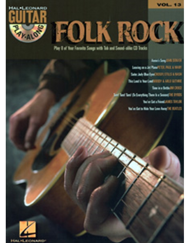 Hal Leonard Guitar Play along Folk Rock Vol. 13 + CD