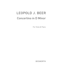 Beer - Concertino In D Minor Op81