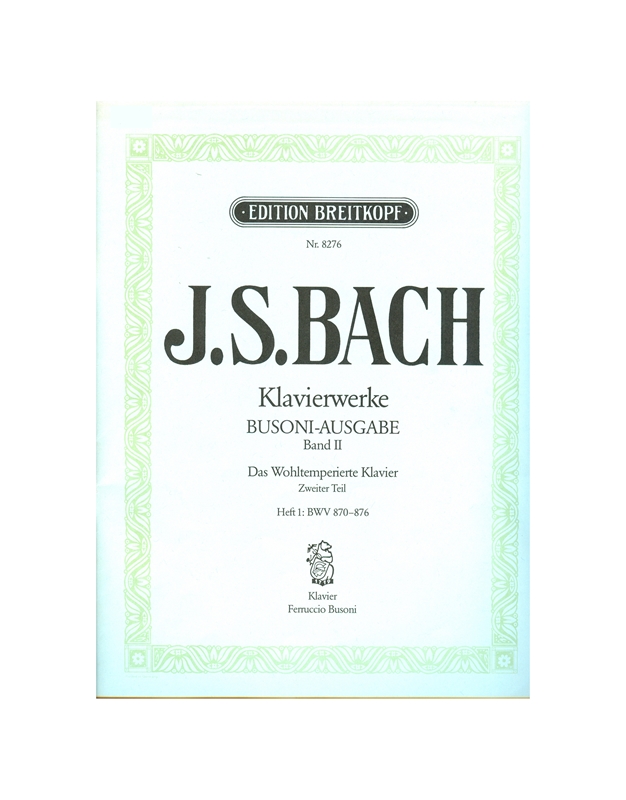 Bach J.S. - Das Wohltemperiertes N.2/1