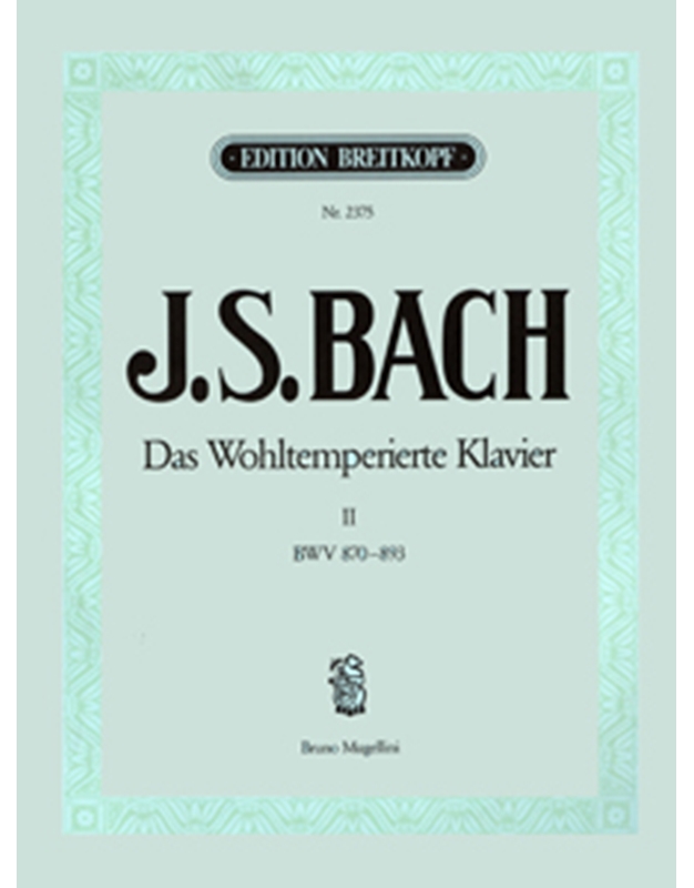BACH J.S. Das Wohltemperierte No.2 / Breitkopf  
