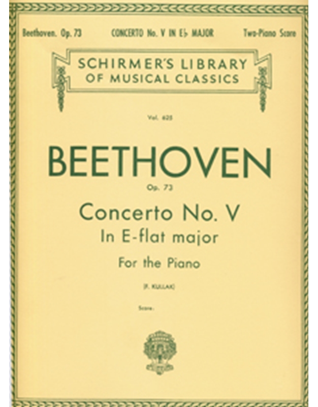 Ludwig Van Beethoven - Concerto No. V op. 73 / Εκδόσεις Schirmer