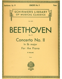 Ludwig Van Beethoven - Concerto No. II, Op. 19 in B flat major / Schirmer editions