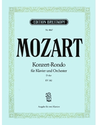 W.A.Mozart - Konzert-Rondo fur Klavier und Orchester D-dur KV 382 / Εκδόσεις Breitkopf