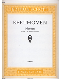 BEETHOVEN Menuet in G Maj / Εκδόσεις Schott Sohne