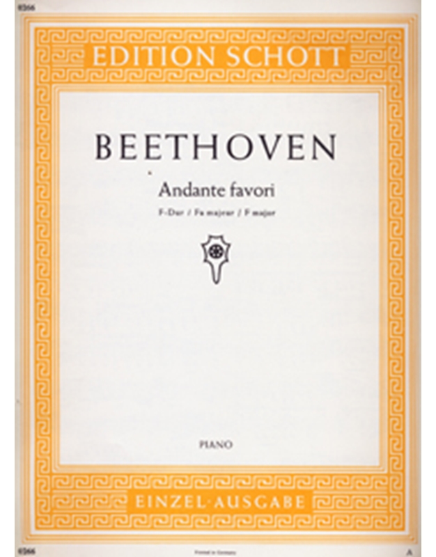 L.v. Beethoven - Andante favori (F major) / Εκδόσεις Schott