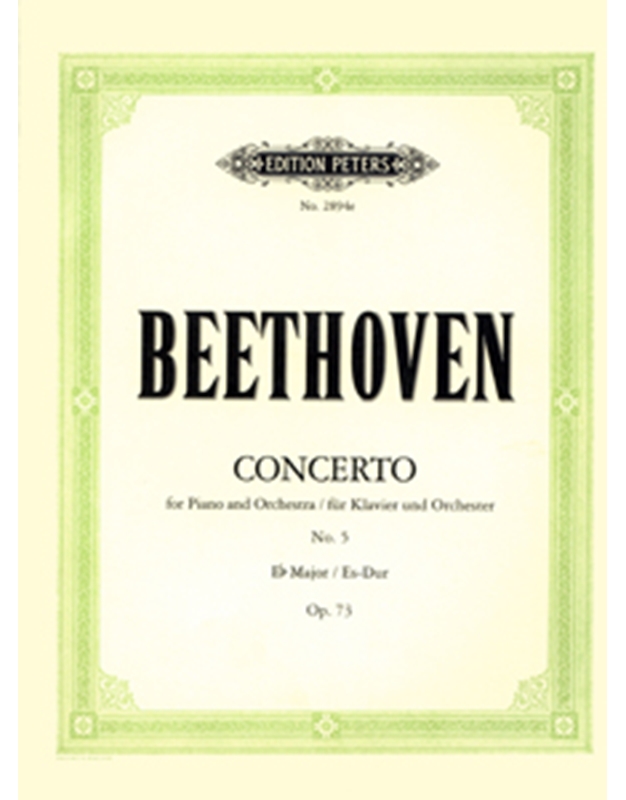 L.V.Beethoven - Concerto for Piano and Orchestra No. 5 Eb major Op. 73 / Peters editions
