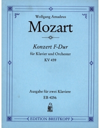 W.A.Mozart - Konzert F-Dur fur Klavier und Orchester KV 459 / Εκδόσεις Breitkopf