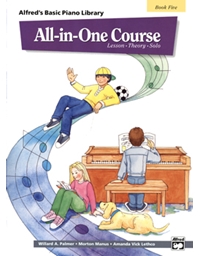 Alfred's Basic Piano Library-All In One Course-Book 5