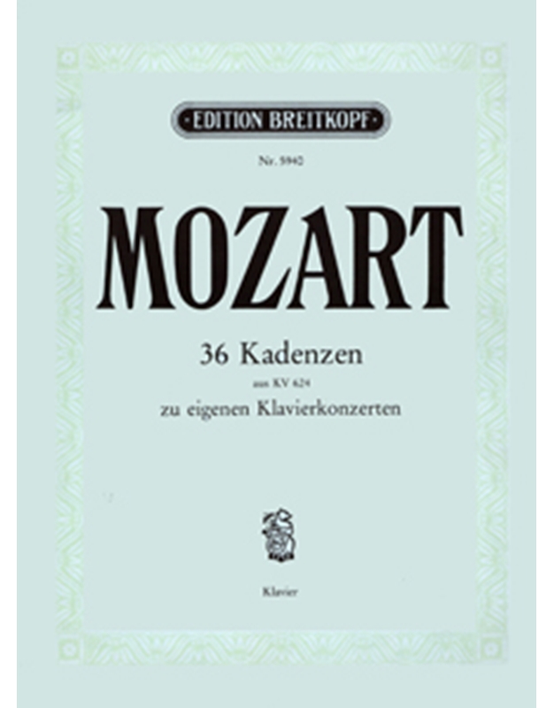 Mozart - 36 Cadenzes