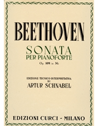 L.V.Beethoven - Sonata per pianoforte Op. 109 in Mi (Schnabel) / Εκδόσεις Curci