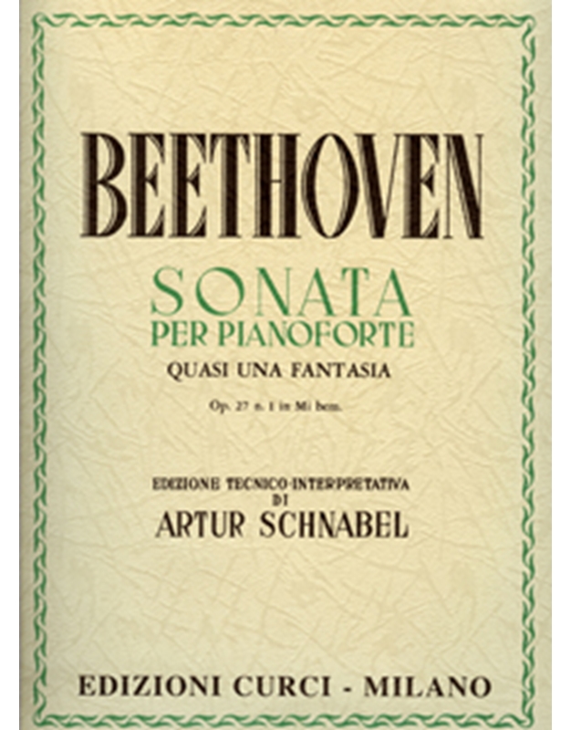 Beethoven - Sonata per Pianoforte (quasi una fantasia) Op. 27 n. 1 in Mi bem.