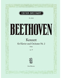 L.V.Beethoven - Konzert fur Klavier und Orchester Nr. 2 B-dur op. 19 / Breitkopf editions