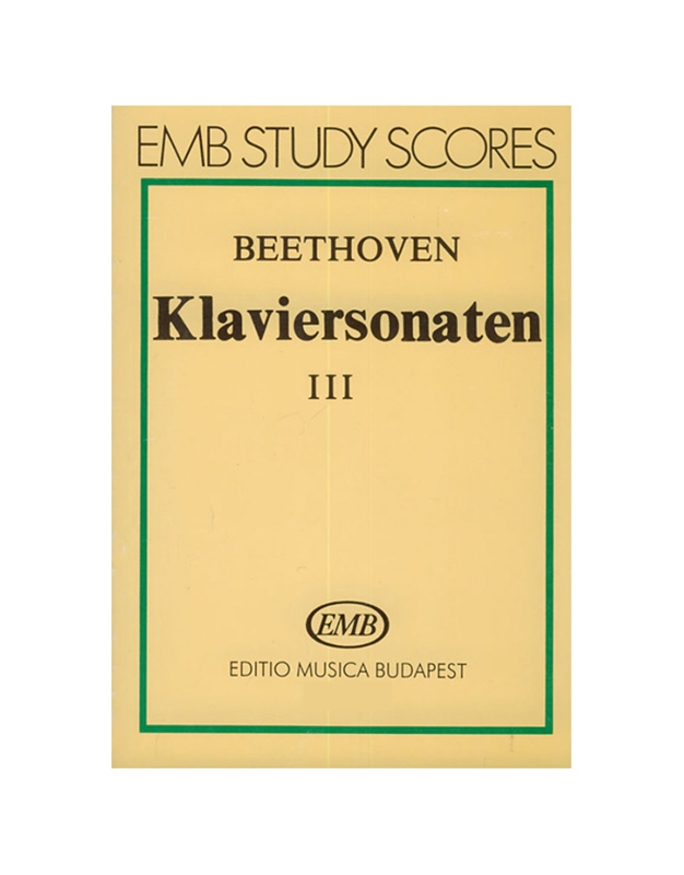L.V. Beethoven - Piano Sonatas vol.3 (Pocket)