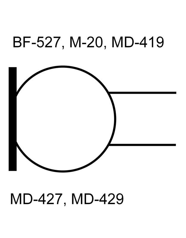 SENNHEISER 025373 Δυναμική Κάψα για MD-419, MD-427, MD-429, BF-527, M-20