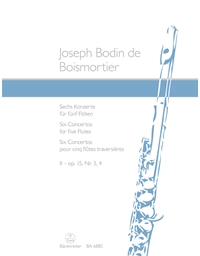 Boismortier - Concertos For 5 Flutes Op.15/3,4