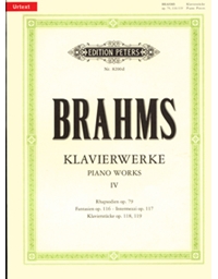 Johannes Brahms - Klavierwerke - Piano Works IV / Peters editions